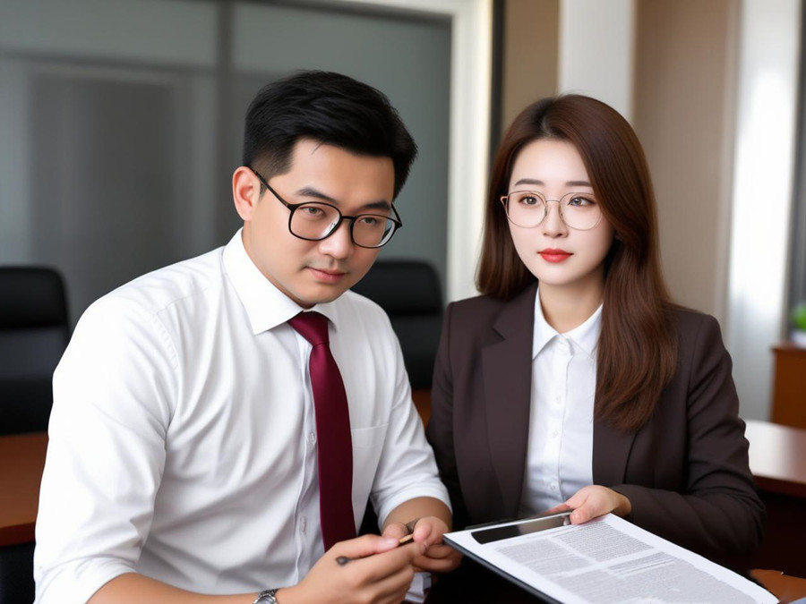 律师正在调查房产资料